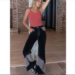 POL Corduroy Distressed Flare Pants